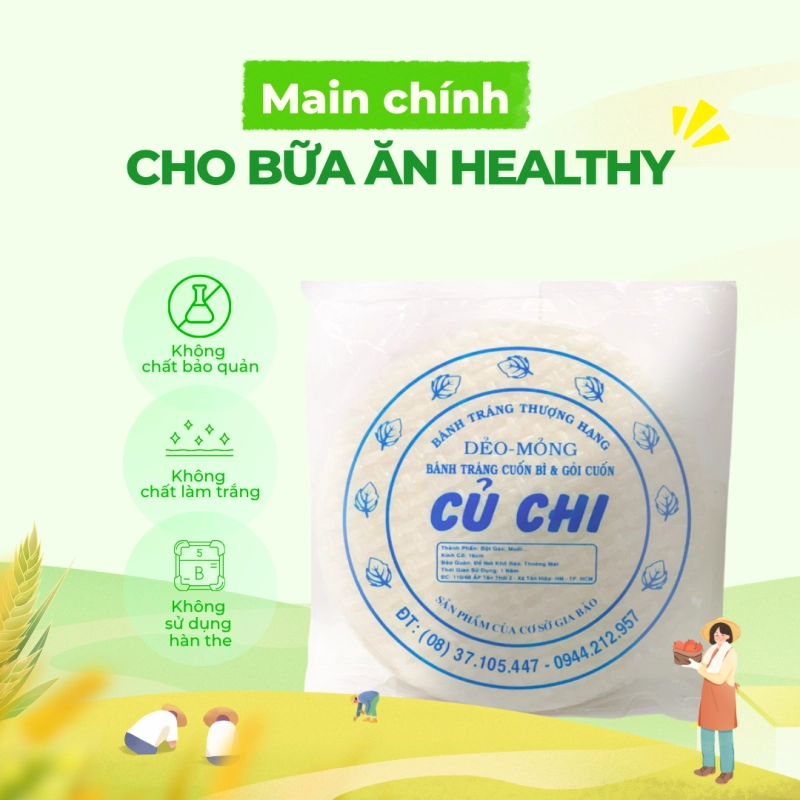 Bánh tráng dẻo nhúng nước Củ Chi 160g