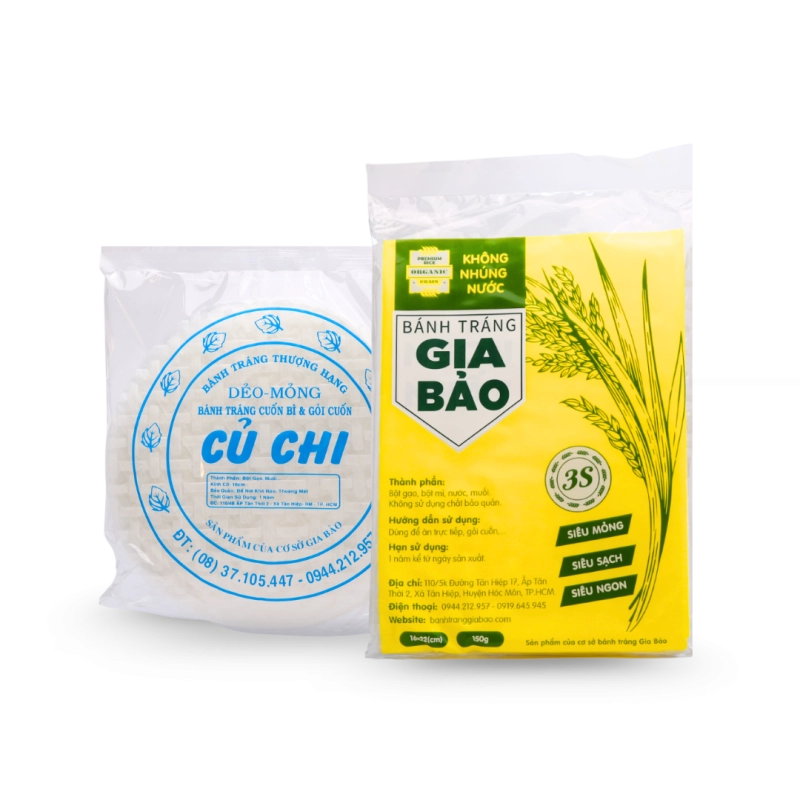 Combo Gia đình (1 xấp siêu mỏng 150g, 1 xấp Củ Chi 160g)