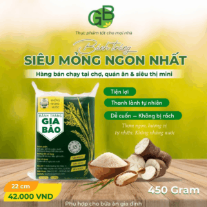 Bánh tráng siêu mỏng Gia Bảo 450g